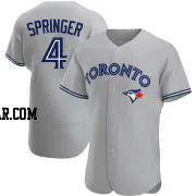 George Springer Men's Toronto Blue Jays Gray Authentic Road Jersey