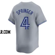 George Springer Men's Toronto Blue Jays Gray Limited Away Jersey