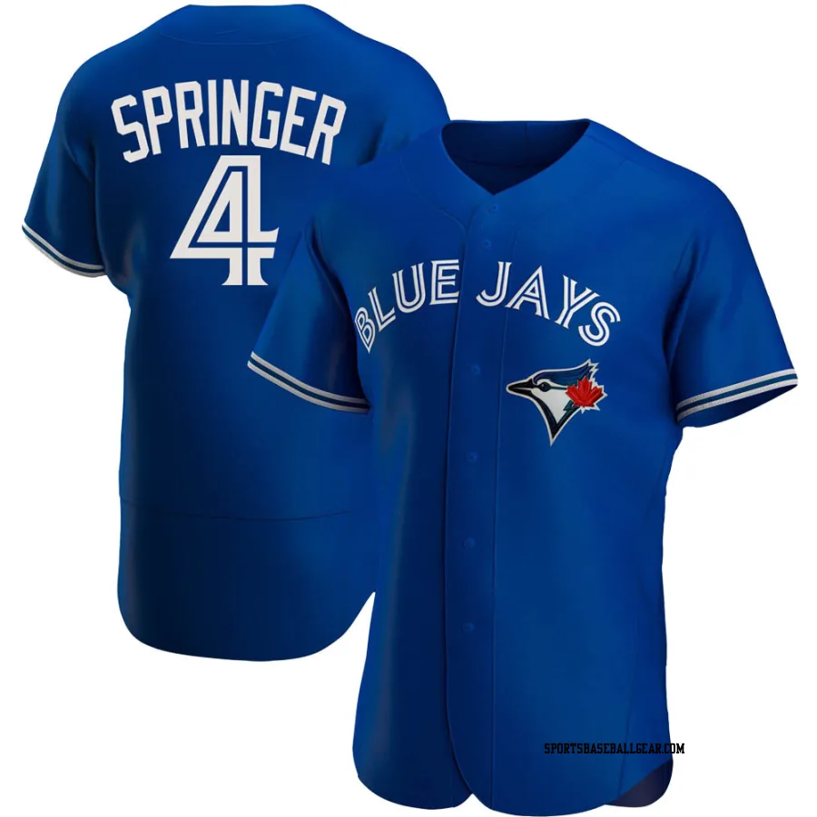 George Springer Men's Toronto Blue Jays Royal Authentic Alternate Jersey