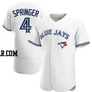 George Springer Men's Toronto Blue Jays White Authentic Home Jersey