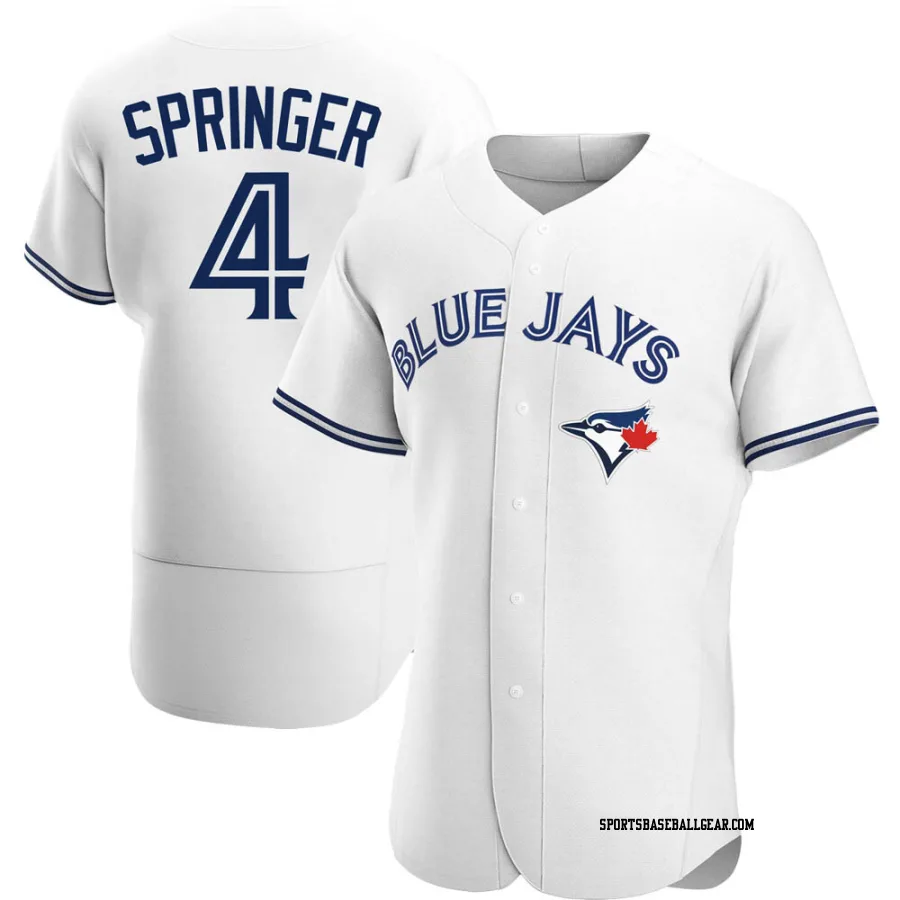 George Springer Men's Toronto Blue Jays White Authentic Home Jersey