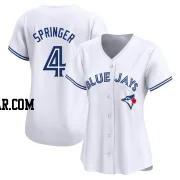 George Springer Women's Toronto Blue Jays White Limited Home Jersey