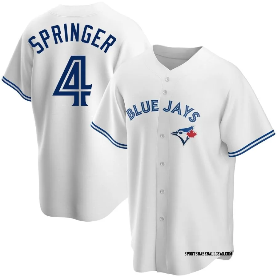 George Springer Youth Toronto Blue Jays White Replica Home Jersey