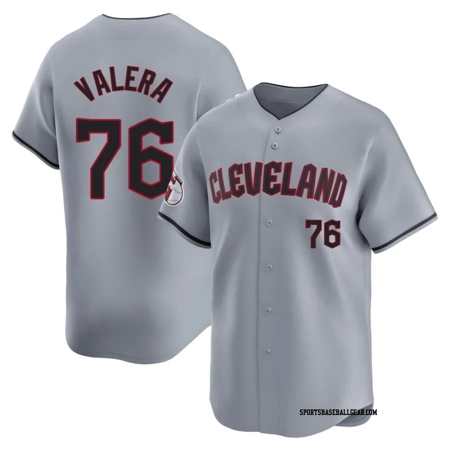 George Valera Men's Cleveland Guardians Gray Limited Road Jersey