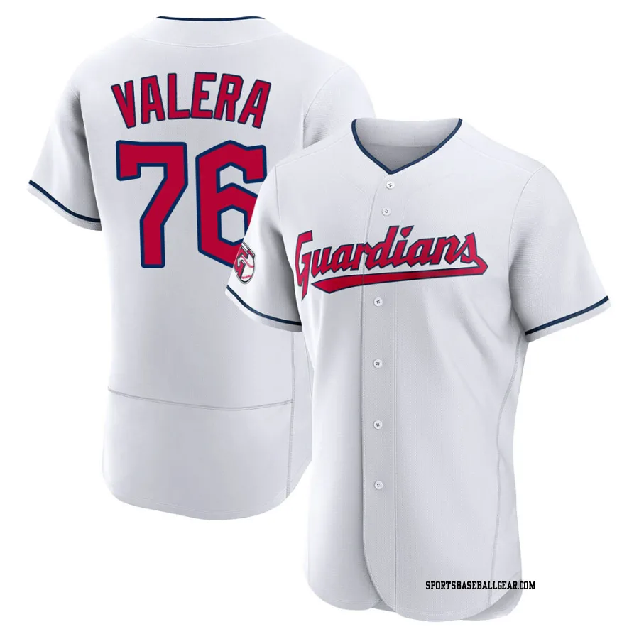 George Valera Men's Cleveland Guardians White Authentic Home Jersey