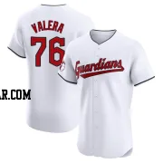 George Valera Men's Cleveland Guardians White Elite Home Jersey