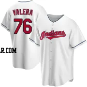 George Valera Men's Cleveland Guardians White Replica Home Jersey