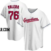 George Valera Men's Cleveland Guardians White Replica Home Jersey