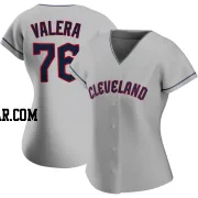 George Valera Women's Cleveland Guardians Gray Authentic Road Jersey