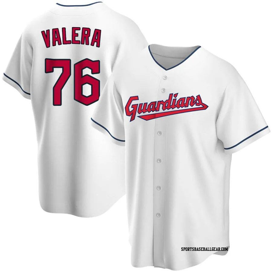 George Valera Youth Cleveland Guardians White Replica Home Jersey