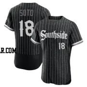 Geovany Soto Men's Chicago White Sox Black Authentic 2021 City Connect Jersey