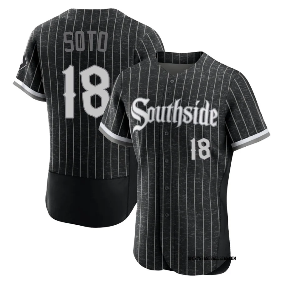 Geovany Soto Men's Chicago White Sox Black Authentic 2021 City Connect Jersey