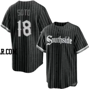 Geovany Soto Men's Chicago White Sox Black Replica 2021 City Connect Jersey