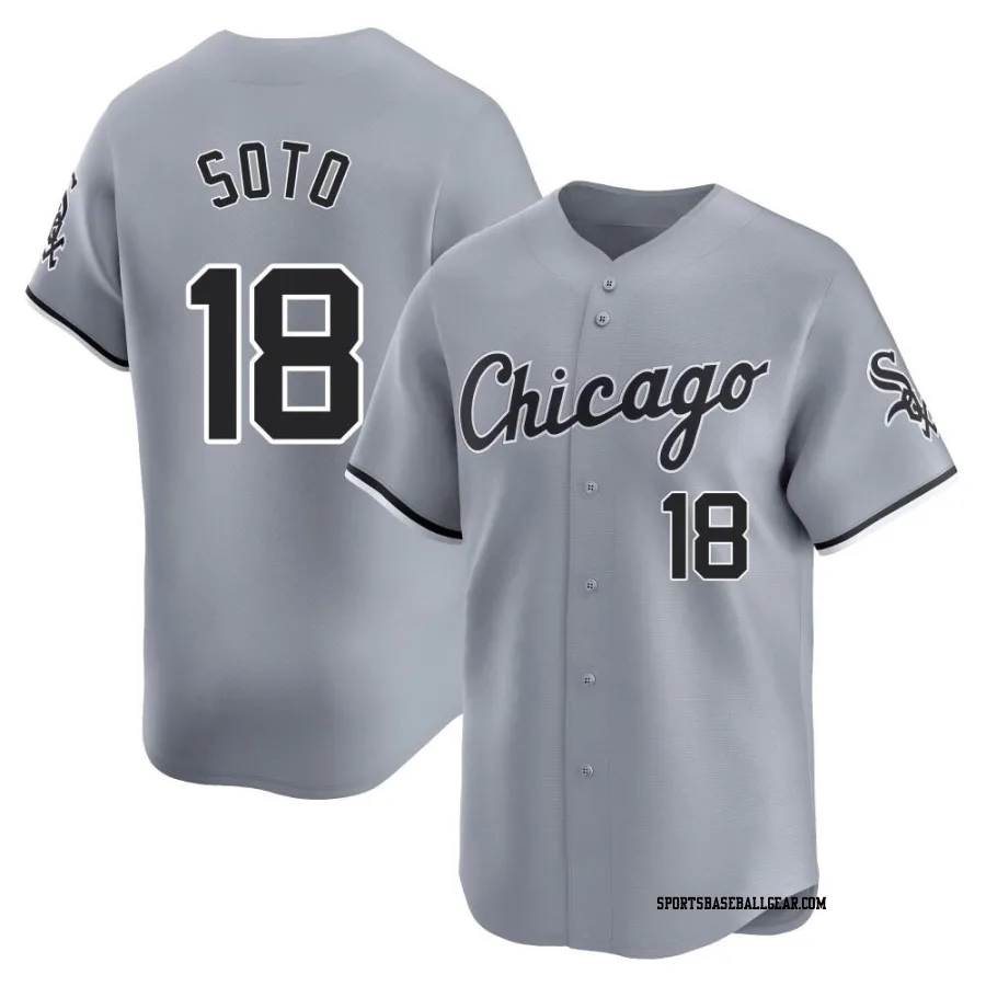 Geovany Soto Men's Chicago White Sox Gray Limited Road Jersey