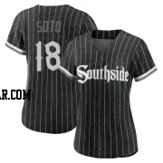 Geovany Soto Women's Chicago White Sox Black Authentic 2021 City Connect Jersey