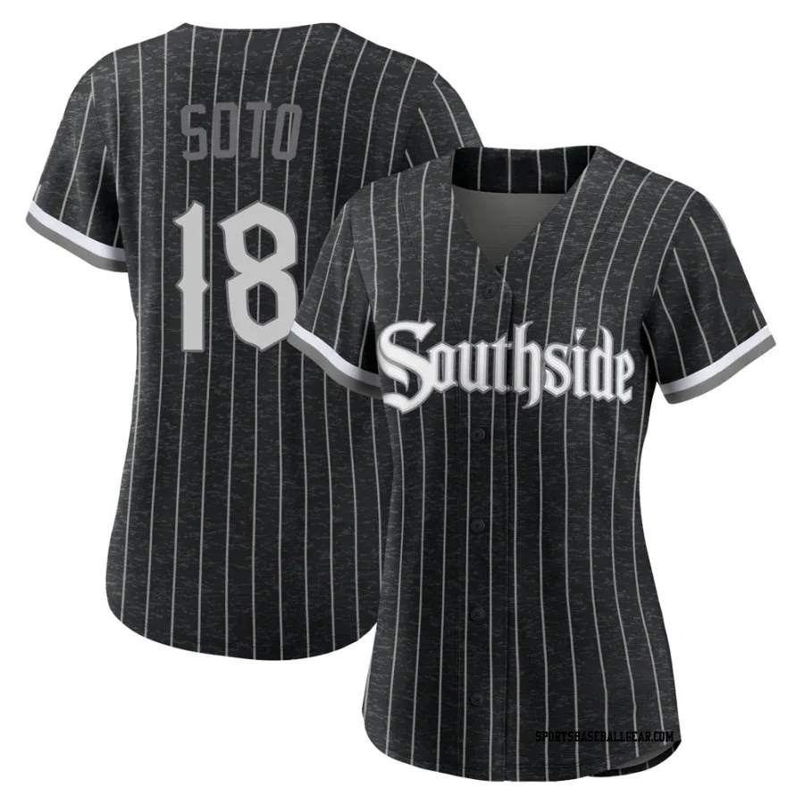 Geovany Soto Women's Chicago White Sox Black Authentic 2021 City Connect Jersey