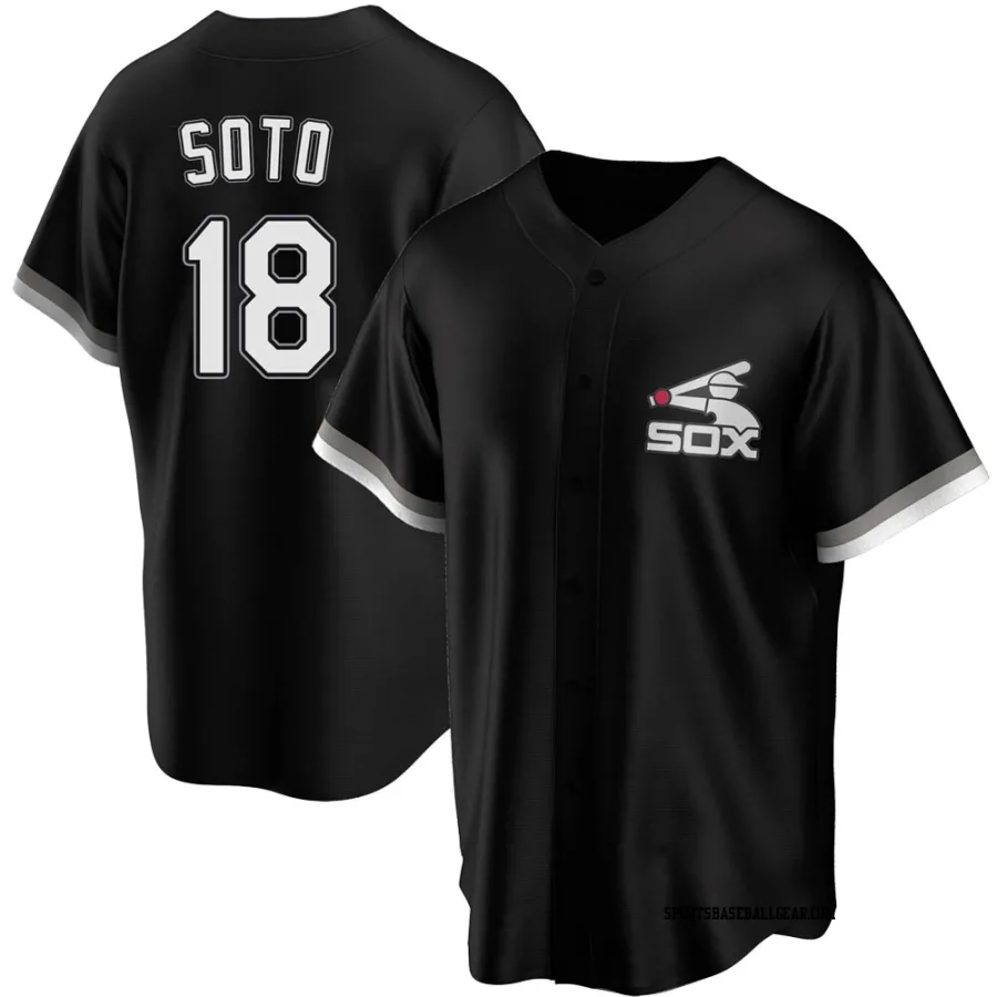 Geovany Soto Youth Chicago White Sox Black Replica Spring Training Jersey