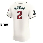 Geraldo Perdomo Men's Arizona Diamondbacks Cream Elite Home Patch Jersey