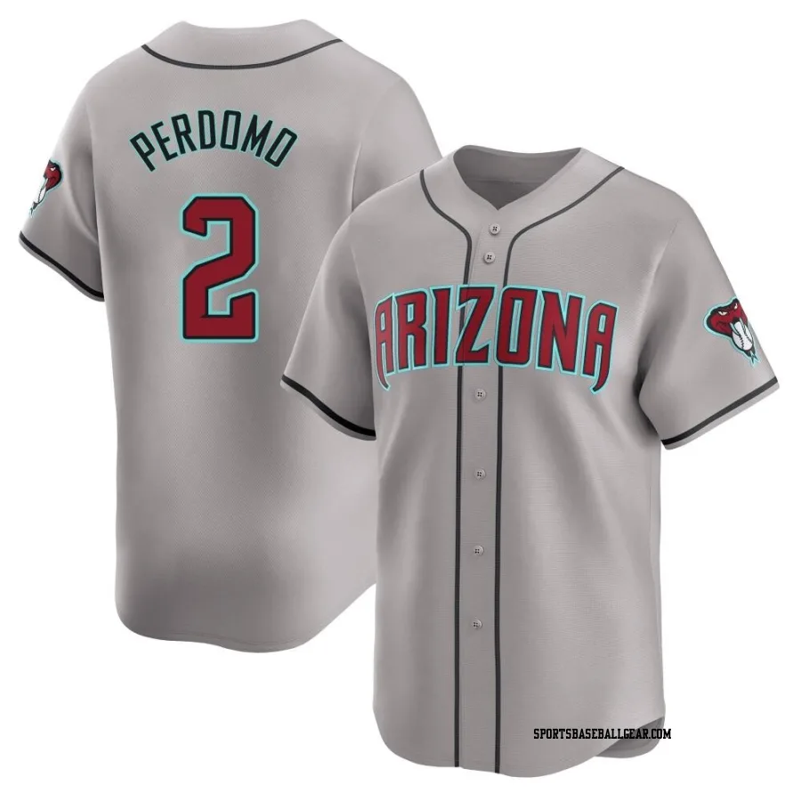 Geraldo Perdomo Men's Arizona Diamondbacks Gray Limited Away Jersey