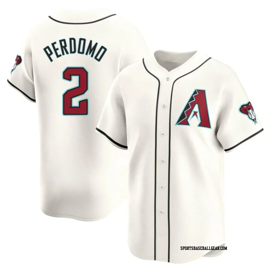 Geraldo Perdomo Men's Arizona Diamondbacks White Limited Home Jersey