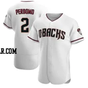 Geraldo Perdomo Men's Arizona Diamondbacks White/Crimson Authentic Home Jersey