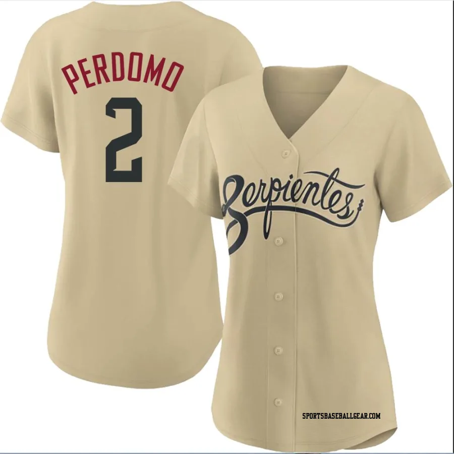 Geraldo Perdomo Women's Arizona Diamondbacks Gold Authentic 2021 City Connect Cool Base Jersey