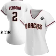 Geraldo Perdomo Women's Arizona Diamondbacks White Authentic Home 2023 World Series Jersey