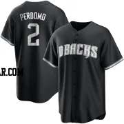 Geraldo Perdomo Youth Arizona Diamondbacks Black/White Replica Jersey