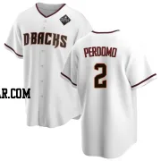 Geraldo Perdomo Youth Arizona Diamondbacks White Replica Home 2023 World Series Jersey