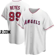 Gerardo Reyes Men's Los Angeles Angels White Replica Home Jersey