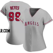 Gerardo Reyes Women's Los Angeles Angels Authentic Silver Road Jersey