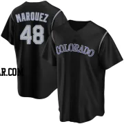 German Marquez Men's Colorado Rockies Black Replica Alternate Jersey