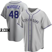 German Marquez Men's Colorado Rockies Gray Replica Road Jersey