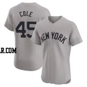 Gerrit Cole Men's New York Yankees Gray Elite Road Jersey