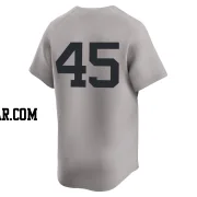 Gerrit Cole Men's New York Yankees Gray Limited Away 2nd Jersey