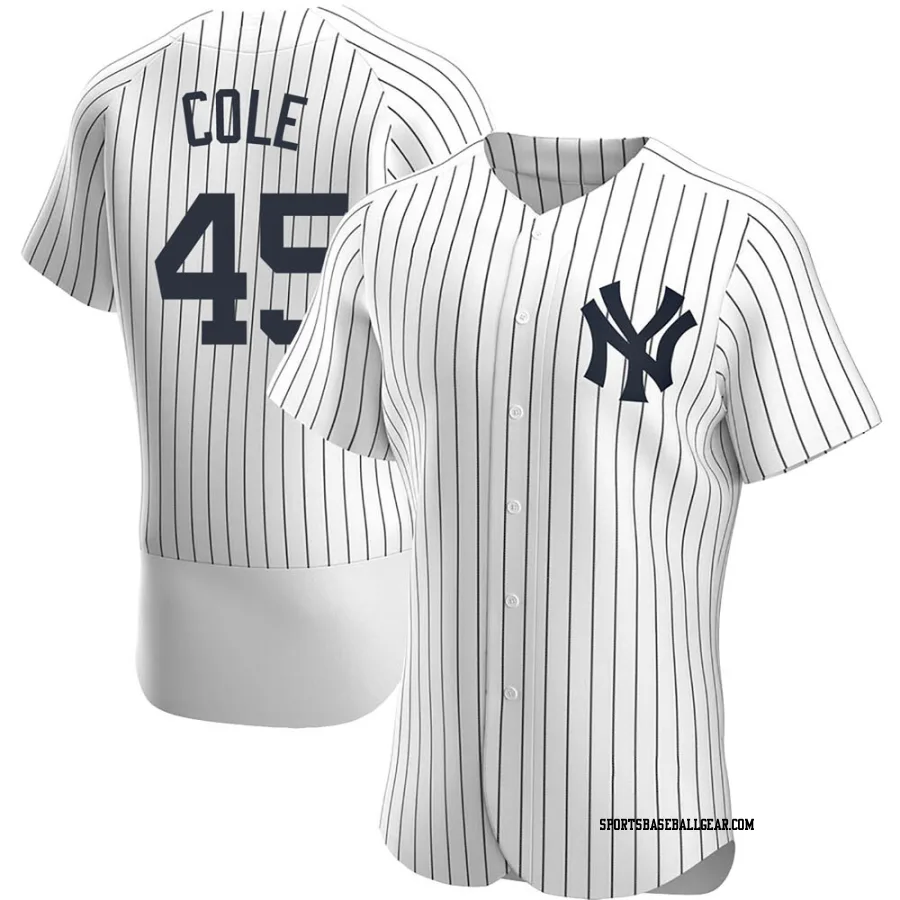 Gerrit Cole Men's New York Yankees White Authentic Home Jersey