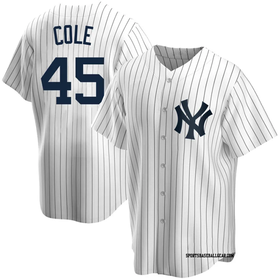 Gerrit Cole Men's New York Yankees White Replica Home Jersey