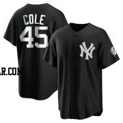 Gerrit Cole Youth New York Yankees Black/White Replica Jersey