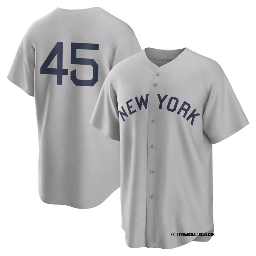 Gerrit Cole Youth New York Yankees Gray Replica 2021 Field of Dreams Jersey