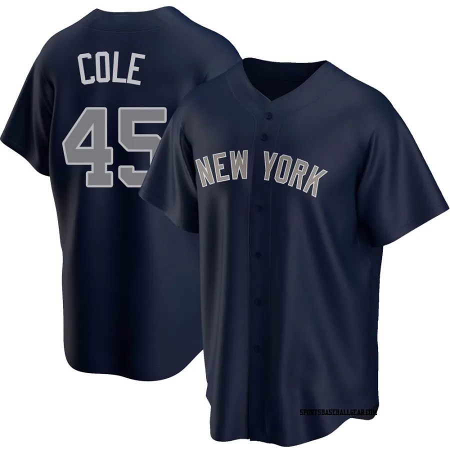 Gerrit Cole Youth New York Yankees Navy Replica Alternate Jersey