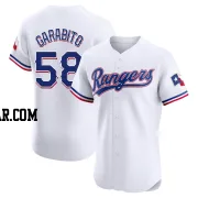 Gerson Garabito Men's Texas Rangers White Elite Home Jersey