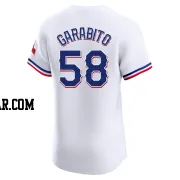 Gerson Garabito Men's Texas Rangers White Elite Home Jersey