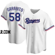 Gerson Garabito Men's Texas Rangers White Replica Home Jersey