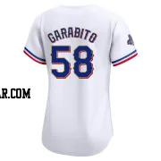 Gerson Garabito Women's Texas Rangers Gold Limited White 2024 Collection Jersey