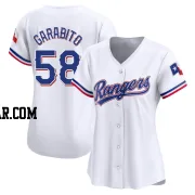 Gerson Garabito Women's Texas Rangers White Limited Home Jersey