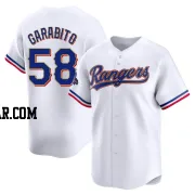 Gerson Garabito Youth Texas Rangers Gold Limited White 2024 Collection Jersey