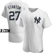 Giancarlo Stanton Men's New York Yankees White Authentic Home Jersey