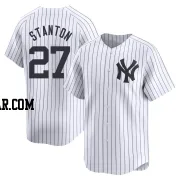 Giancarlo Stanton Men's New York Yankees White Limited Yankee Home Jersey