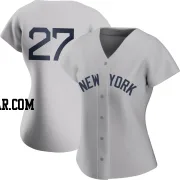 Giancarlo Stanton Women's New York Yankees Gray Authentic 2021 Field of Dreams Jersey