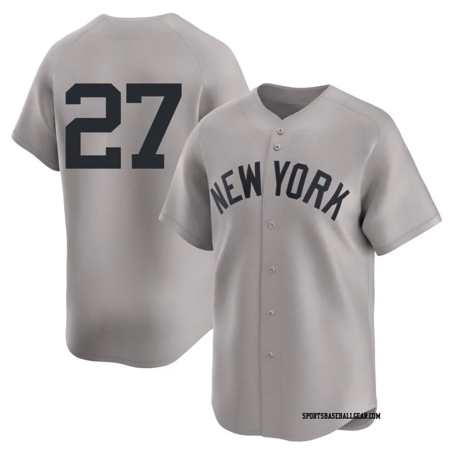 Giancarlo Stanton Youth New York Yankees Gray Limited Away 2nd Jersey